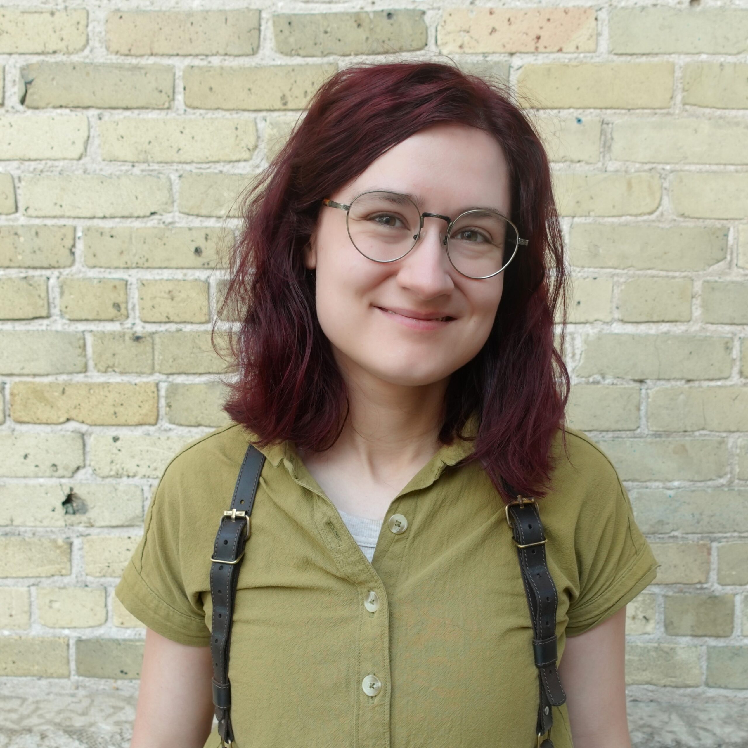 HS - Brick, Bright Smile - Square Amelia Winters Headshot